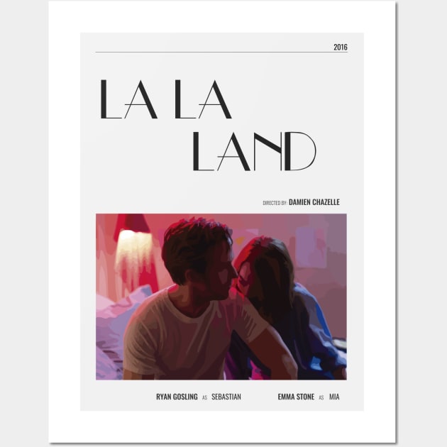 La La Land - Movie Poster - Damien Chazelle Wall Art by studiofrivolo